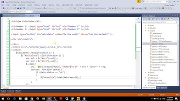 Ajax Calls in MVC using jQuery