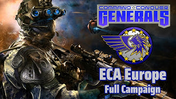 Command and Conquer Generals Zero Hour | Rise of The Reds | Full ECA Europe Campaign