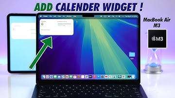 M3 MacBook Air How to Put/ADD Calendar Widgets to Mac Desktop!
