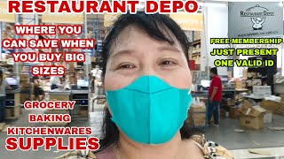 RESTAURANT DEPO FOOD BUSINESS SUPPLIES KITCHENWARES WHERE YOU CAN SAVE WHEN YOU BUY BIG SIZES