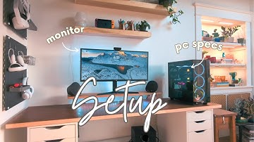 Aesthetic Desk Setup as an Indie Game Developer | PC Specs | Unboxing | Cable Management