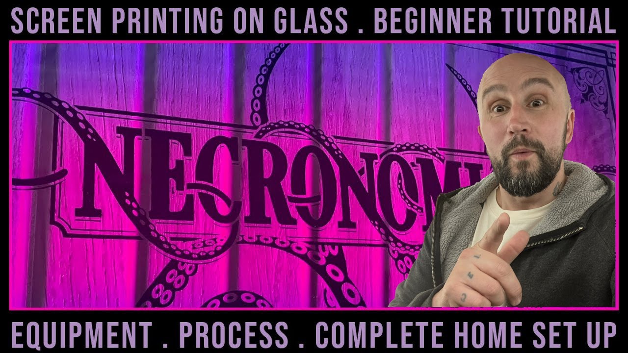 Screen Printing On Glass. Beginner Tutorial YouTube