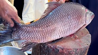 Amazing Cutting Skills | Big Carp Fish Cutting Skills Live In Fish Market