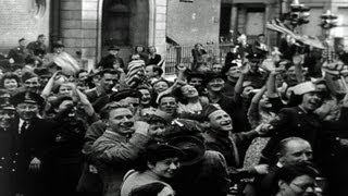 HD Stock Footage WWII V-E Day Celebrations Victory in Europe - War is Over