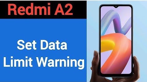how to set data limit warning,Redmi A2 me data limit kaise set karen