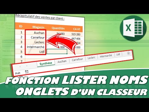 Vidéo: Comment référencer une feuille de calcul par numéro d'index au lieu de nom dans Excel ?