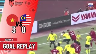 GOAL REPLAY BABAK 1! CETAK GOAL DARI SUNDULAN KEEPER MALAYSIA KESULITAN |AFF MITSUBISHI ELECTRIC CUP