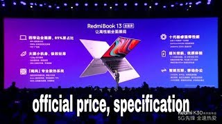 Redmi book 13 official price and specification