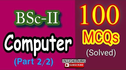 Computer Science BSc Part 2 | 100 Solved MCQs | Database 1-4 & OS 1-6 | Network 7,8,9