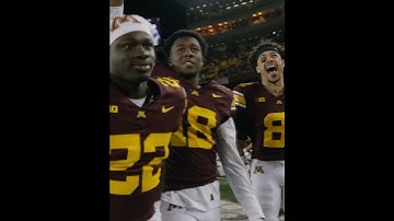 Gopher Football Celebrates Win Over Purdue
