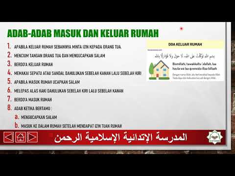 Video Pembelajaran Aqidah 2 Adab Masuk Keluar Rumah Youtube