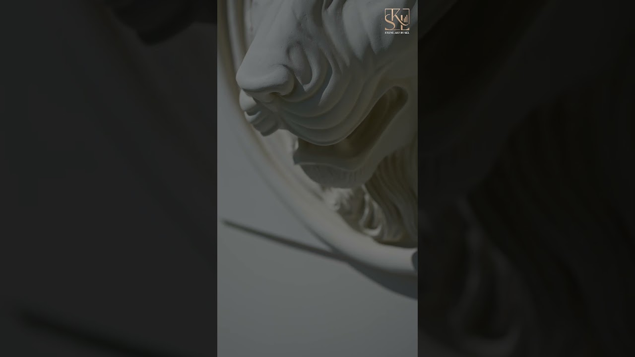 Lion Face Feature Wall Cladding From Stone Art By SKL 