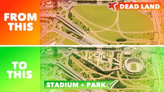 What to Do with Dead Land around Highways & Rails? Transform it to a public Space | Cities: Skylines