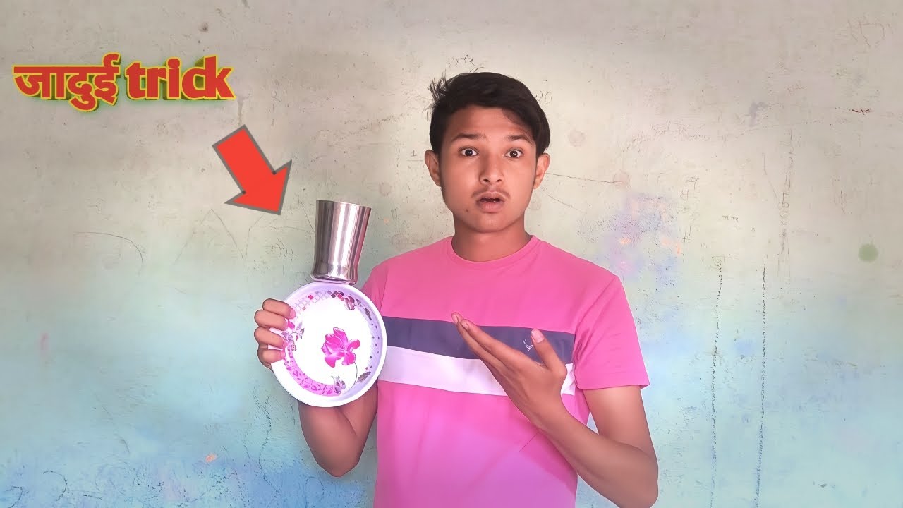 Easy magic trick to do at home Plate balancing magic trick दुनिया