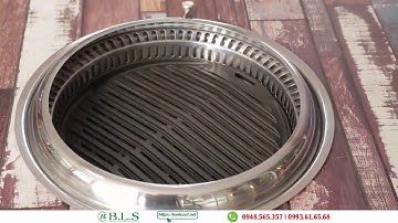 Bếp Nướng Than Hoa Không Khói Âm Bàn Hút Âm