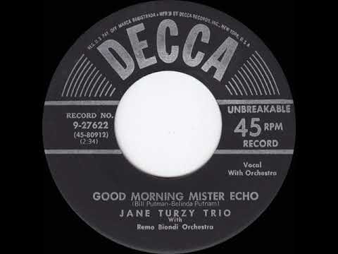 1951 HITS ARCHIVE Good Morning Mister Echo Jane Turzy