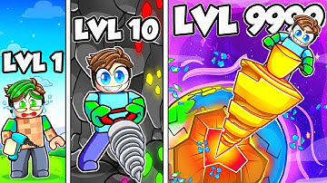 Upgrading NOOB to GOD Drill in Roblox!