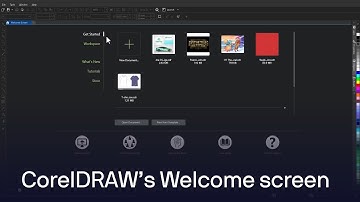 Quick-start guide to the CorelDRAW welcome screen | Tutorial
