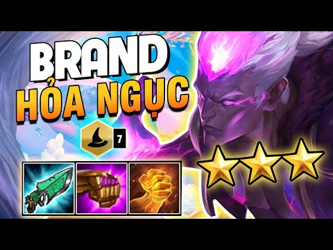 7 Pháp Sư Brand 3 Sao Đốt Hết Đối Thủ | Ngài Xin Nhẹ Cái TOP 1 - Đấu Trường Chân Lý