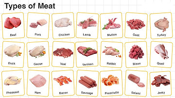 50 Types of meat - Các loại thịt I English vocabulary -Từ vựng tiếng Anh