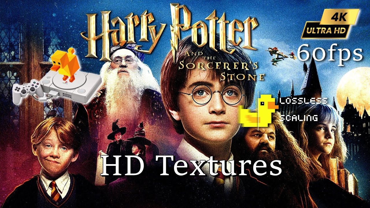 Harry Potter and the Sorcerers Stone ~DuckStation HD Textures 4K  LS Frame Gen 60 FPS