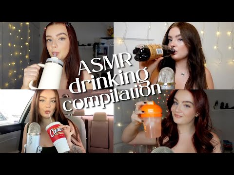 ASMR Lots of Drinking Sounds! 🍹 Intro Compilation #3