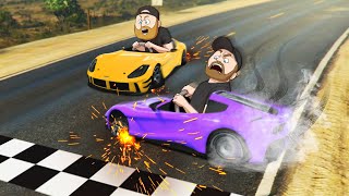 Race Across The Map With Popped Tires! | GTA5