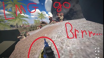 Holding the trigger down. (BattleBit)