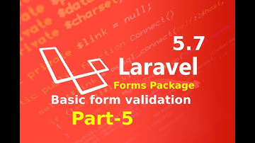 basic form validation in laravel || form package and validation in laravel part 5