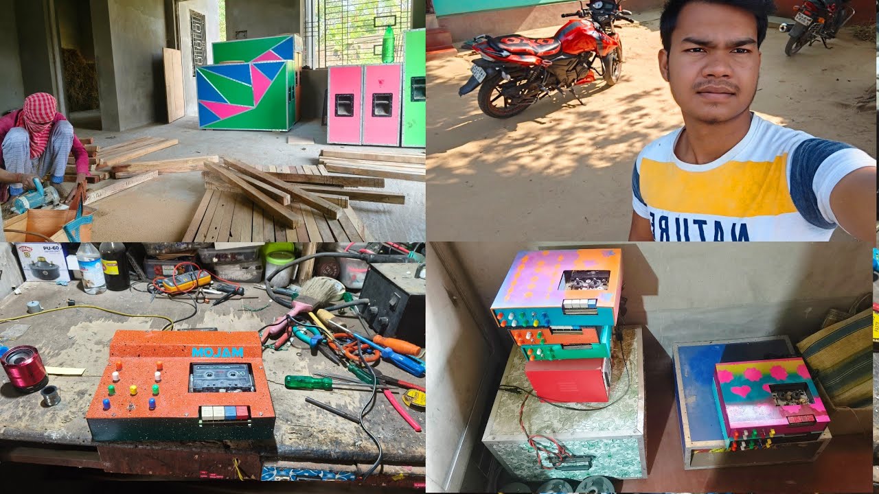 আজ মোজাম সাউন্ড এর নতুন বক্স এর কাজ চালু হলো ও কামান্ডো সাউন্ডের নতুন ডেক তৈরি করা হলো