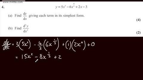 q4   C1 Edexcel May 2012   Quick worked examples   core 1 AS maths