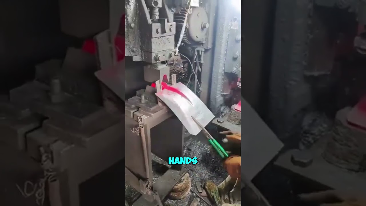 Watch Skilled Hands and Powerful Tools Forge a Sturdy Spade in Seconds