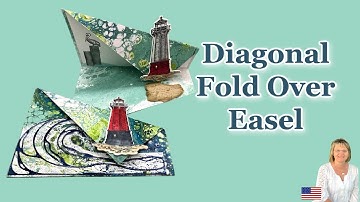Diagonal Fold Over Easel Card