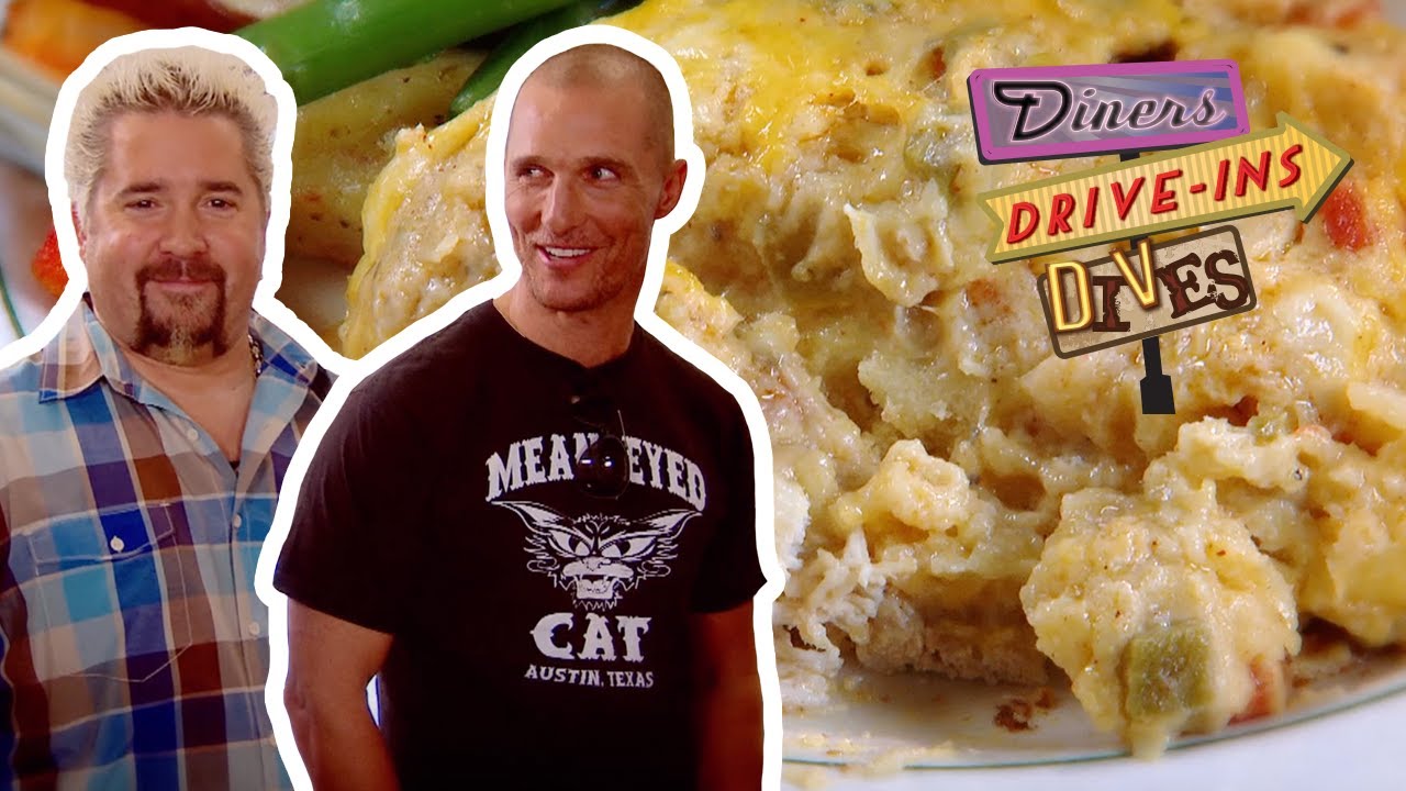 Matthew McConaughey & Tex-Mex Casserole | Diners, Drive-ins and Dives with Guy Fieri | Food Network