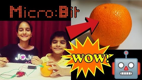 Smiling Orange | Code with BBC Micro:bit in MakeCode | Micro:bit project | Micro:bit tutorials