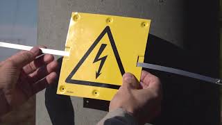 Electrical warning prohibition and fibre optic signs Electrical warning prohibition and fibre optic signs