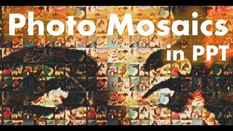 PowerPoint Effect Tutorial - Photo Mosaic Design Animation