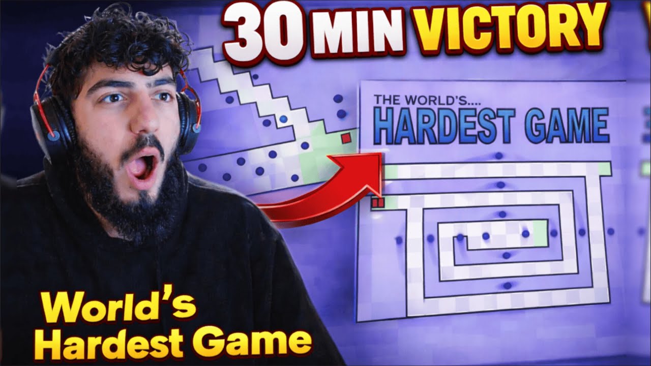 Can I beat the worlds hardest game in under 30 minutes?? - YouTube
