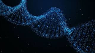 Abstract animation. Animated DNA helix structure from glowing particles screenshot 1