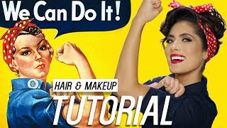 Celebrity Rosie the Riveter Hair and Makeup Tutorial | Melissa Alatorre Profile