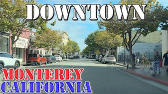Monterey - California - 4K Downtown Drive