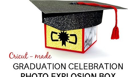 Cricut-Made DIY Graduation Celebration Photo Explosion Box
