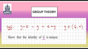Identity element of a group is unique [PROOF]