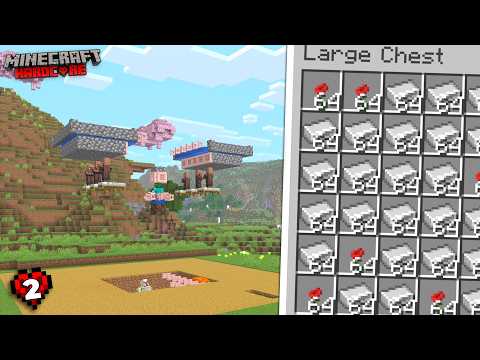 I Built the EASIEST Iron Farm in Minecraft Hardcore!