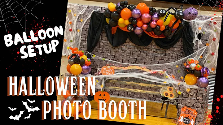 Halloween Balloons / Photo Booth Setup / Balloon Decoration Ideas / How to / DIY