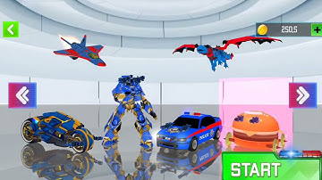 army bus robot transform 3d || police robot || shlok gameplay || army robot || police flying robot