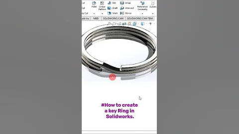 Solidworks#key Ring in Solidworks#keyring #short | exercise#shortsfeed #cad #cnc #tutorial