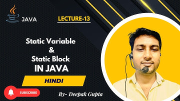 Core Java part13.Java Static Variables & Static Blocks | Java OOP Tutorial for Beginners