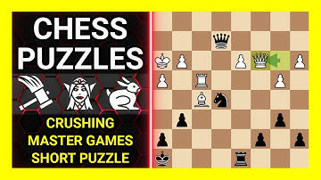 Chess Puzzles to Practice. Themes: Crushing, Master games, Short puzzle. Learn Chess
