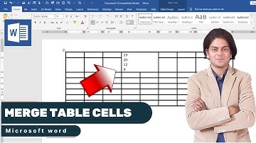 How to merge table cells in word? #microsoftwordtutorial
